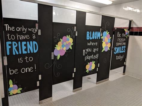 Inspiration Stalls Girls School Bathroom Stall Art Makeover And