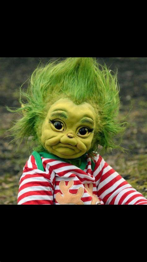 Christmas Baby Grinch Cute Fantasy Creatures Creepy Dolls