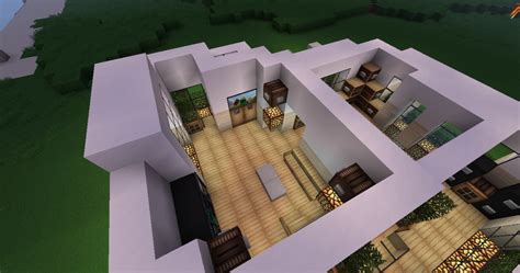 The inside of the house is yet to. Modern house interior Minecraft Project