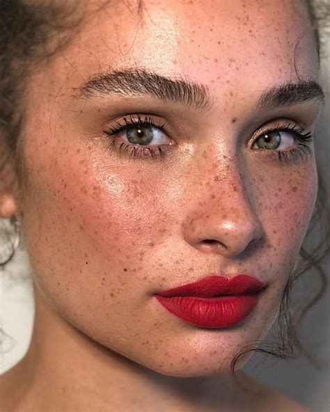 Red Lips Forever Skin Makeup Freckles Makeup Beauty Makeup