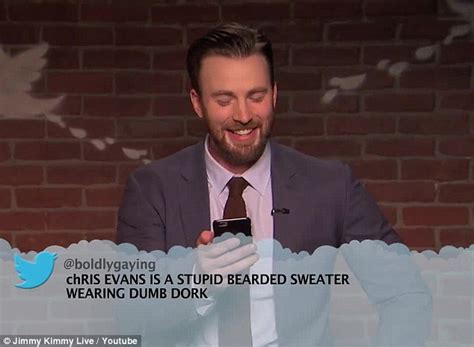 Chris evans put his dog in the knives out sweater and it is adorable. Margot Robbie reacts with a big 'wow' to Mean Tweet on ...