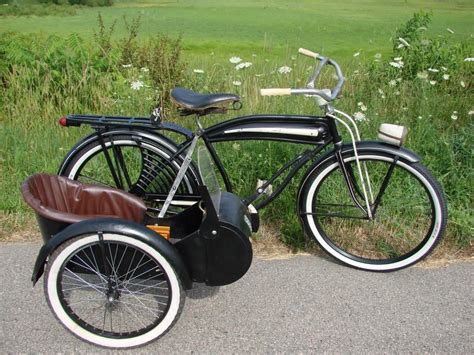 Pre War Elgin Bike Black Limo Taxi Bicycle Side Car Update Rat Rod