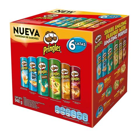 Pringles Variedad De Sabores 6 De 154 G Costco México