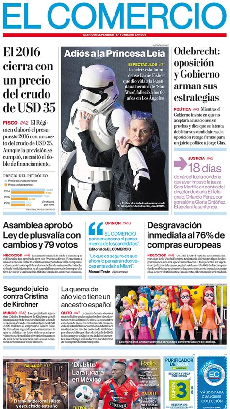 El Comercio Ecuador Miércoles 28 De Diciembre De 2016 Infobae