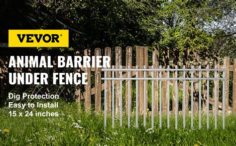 Vevor 5 Pcs Animal Barrier Dog Fence Gap Barrier 15"x24" No Dig Under