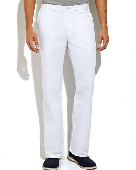 Lyst Dockers White Straight Fit Pants In White For Men