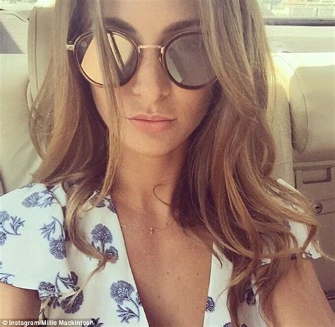 Millie Mackintosh Continues Her Instagram Reign With Sultry Plunging Selfie Daily Mail Online