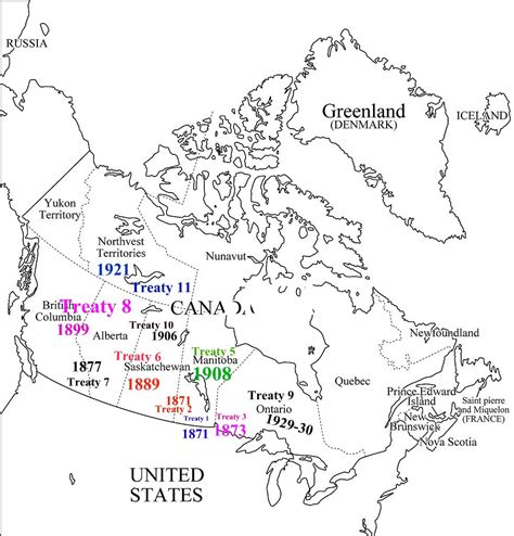 Map Of Canada And The Treaties The Map Of Canada Along Wit Flickr