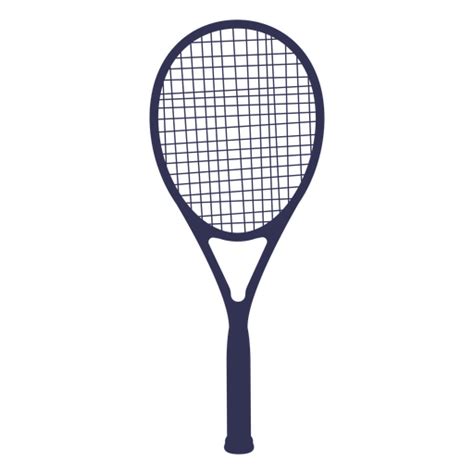 Diseño Png Y Svg De Silueta De Raqueta De Tenis Para Camisetas