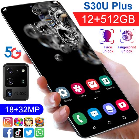 Qoo10 New S30u Plus Popular Smart Phone 68 Inch Large