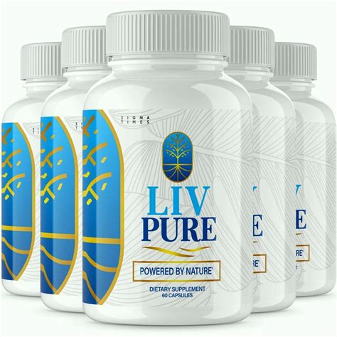 5 Pack Liv Pure Capsules For Liver Detox Support Liv Pure Weight