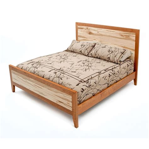 Denver Cherry Ambrosia Maple Panel Bed