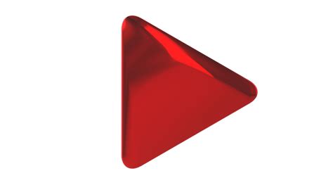 Botão De Jogo De Sinal De Triângulo 3d Png Com Fundo Transparente