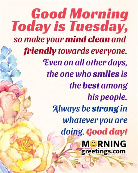 50 Happy Tuesday Blessing Quotes Morning Greetings Morning Quotes
