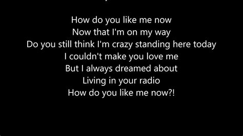 toby keith how do you like me now lyrics scrolling youtube