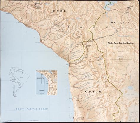 Chile Peru Border Region Library Of Congress
