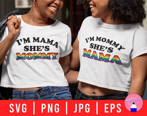 I M Mommy She S Mama Pride Month Lesbian Couple Etsy
