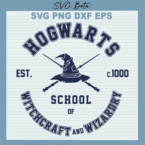 Harry Potter Hogwarts School Svg Hogwarts School Logo Svg