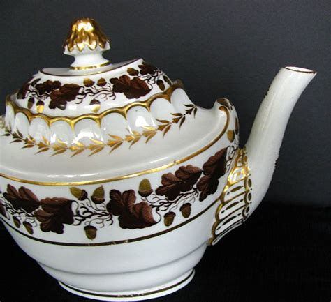 Barr Worcester Porcelain Teapot Antique Early 19th C English From