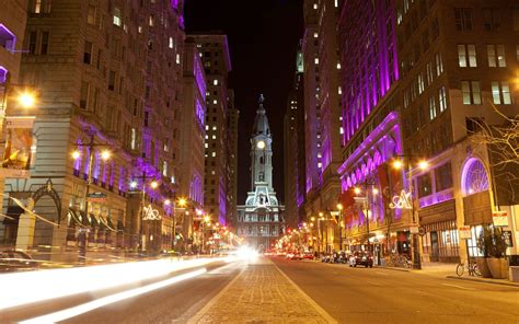 Philadelphia Pennsylvania Night Hd Wallpapers Best Wallpaper Background