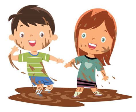 670 Dirty Kids Playing Illustrations Royalty Free Vector Graphics