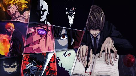 Download 2560x1440 Wallpaper Crossover Anime Boys Anime Collage 4k