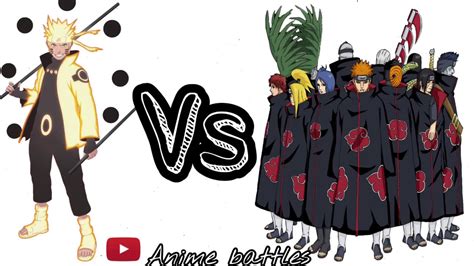 Naruto Vs Akatsuki Power Levels Youtube