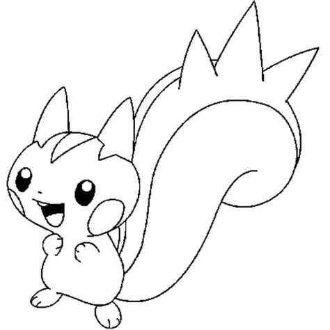 Coloriage Pokémon Pachirisu En Ligne Gratuit à Imprimer