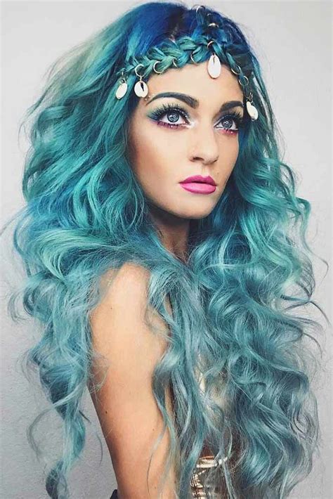 Mermaid Hairstyle With Braids Halloweenhairstyles Halloween