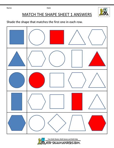 2d Shapes Worksheets