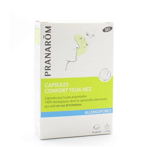 Pranarôm Bio Allergoforce Capsules Confort Yeux Nez X30univers Pharmacie