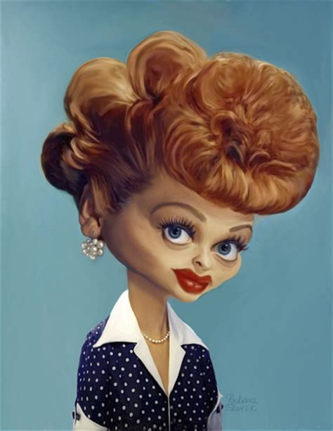 Lucille Ball By Rocksaw Famous People Cartoon Toonpool
