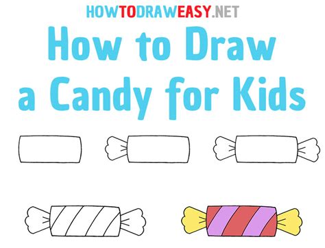 How To Draw A Candy For Kids How To Draw Easy