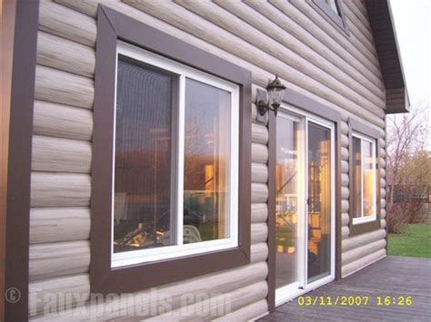The price of your log . 1000+ images about Log Cabin Vinyl Siding on Pinterest ...