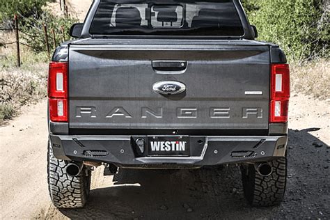 Westin 58 421085 Ford Ranger 2019 2021 Pro Series Rear Bumper Black Fi
