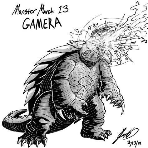 Kaiju Monster March 13 Gamera By Pyrasterran On Deviantart Kaiju