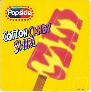 Cotton Candy Swirl Popsicle Ice Cream Truck Sticker Classic X