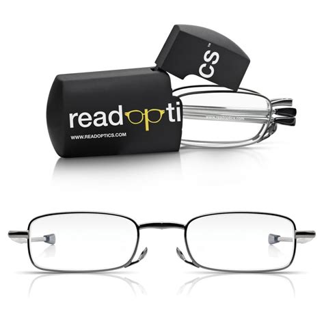 Gunmetal Compact Folding Reading Glasses With Case Read Optics