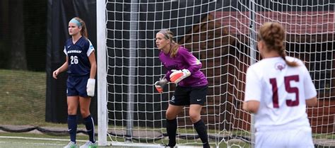 messiah women s soccer goalkeeper audra larson sets ncaa shutout record