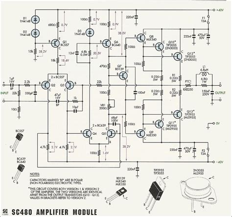 This is circuit diagram of powerful audio amplifier. Rms Amplifier Circuit Diagram Com - Circuit Diagram Images
