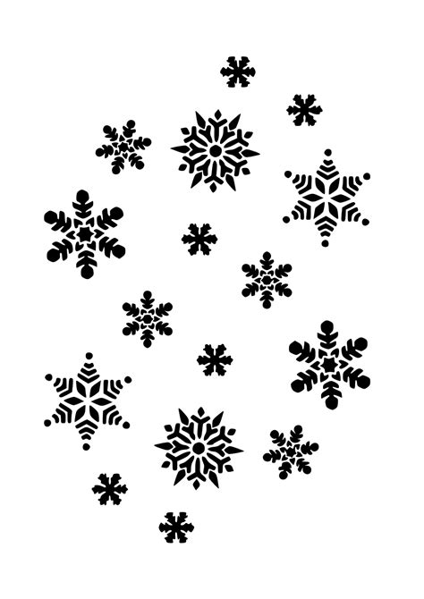 Black Snowflake Clipart Farwplag