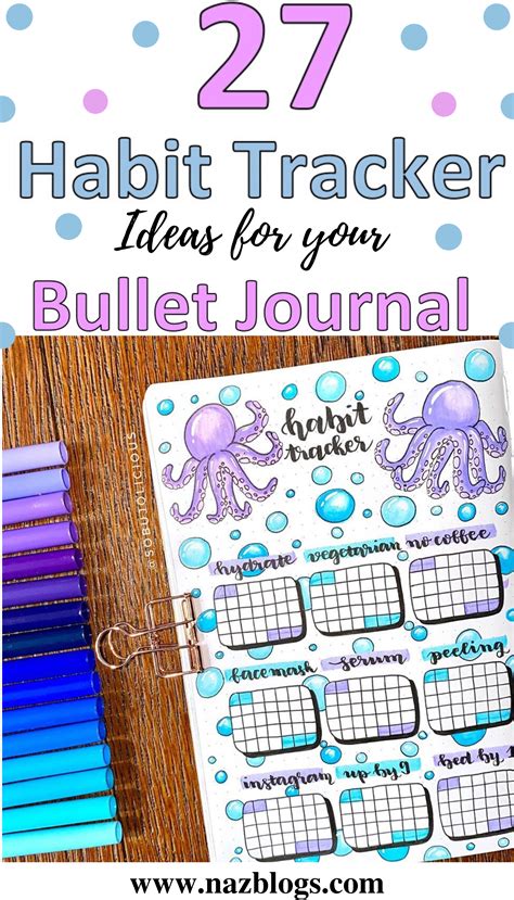 27 Habit Tracker Ideas For Your Bullet Journal Habit Tracker Bullet