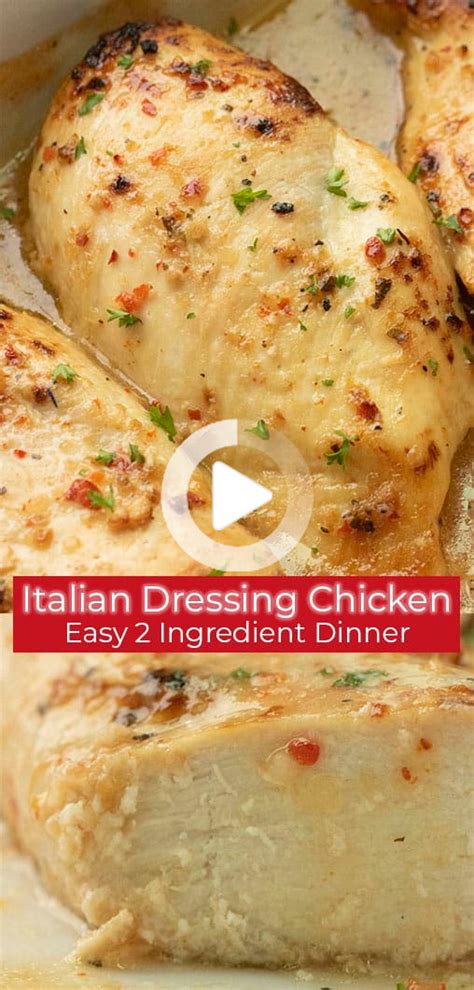 Italian Dressing Chicken In 2020 Flavorful Chicken Recipe Italian