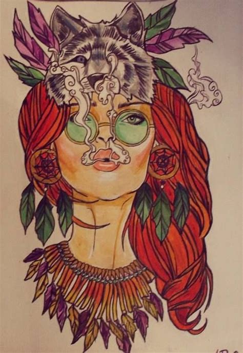 Hippie Hippie Girl Tattoos Hippie Tattoo Hipster Drawings