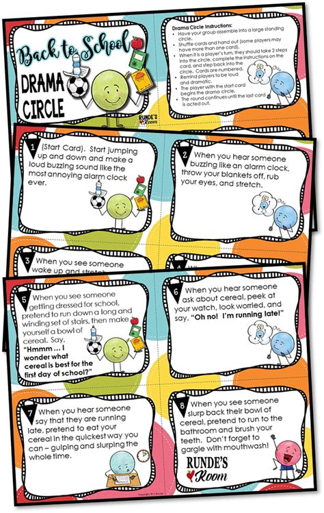 Back To School Drama Circle My Kids Love This Activity Drama