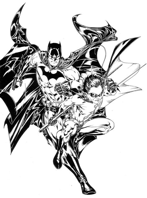Batman And Robin Inks By Spiderguile On Deviantart