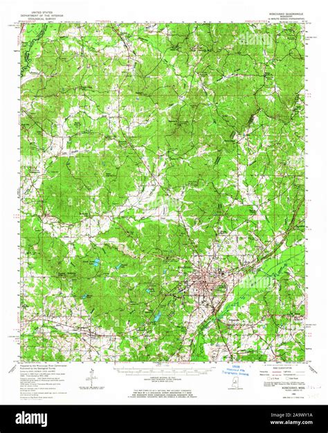 Map Of Kosciusko Mississippi Cut Out Stock Images And Pictures Alamy