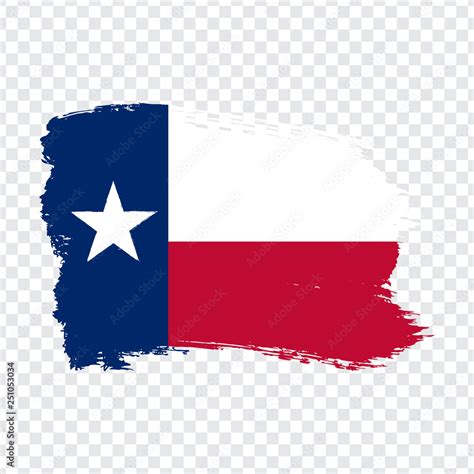 Plakat Flag Of Texas From Brush Strokes United States Of America Flag