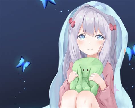 Desktop Wallpaper Cute Anime Girl Crying Sagiri Hd Image Picture Background Tlgwdd