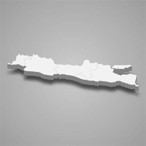 Premium Vector Isometric Map Of Java Is A Island Of Indonesia